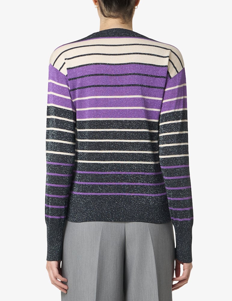 EMME Maglia lurex a righe Sguizzo - immagine 3 EMME Maglia lurex a righe Sguizzo - immagine 3