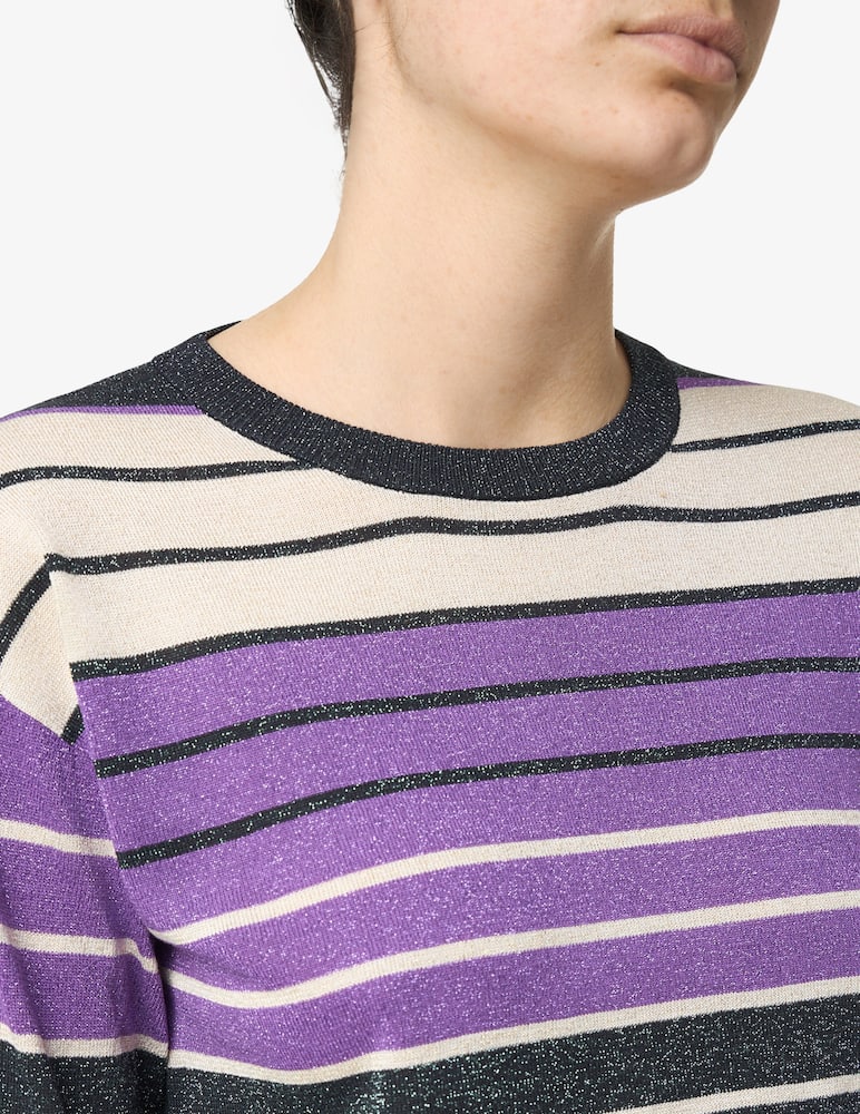 EMME Maglia lurex a righe Sguizzo - immagine 4 EMME Maglia lurex a righe Sguizzo - immagine 4