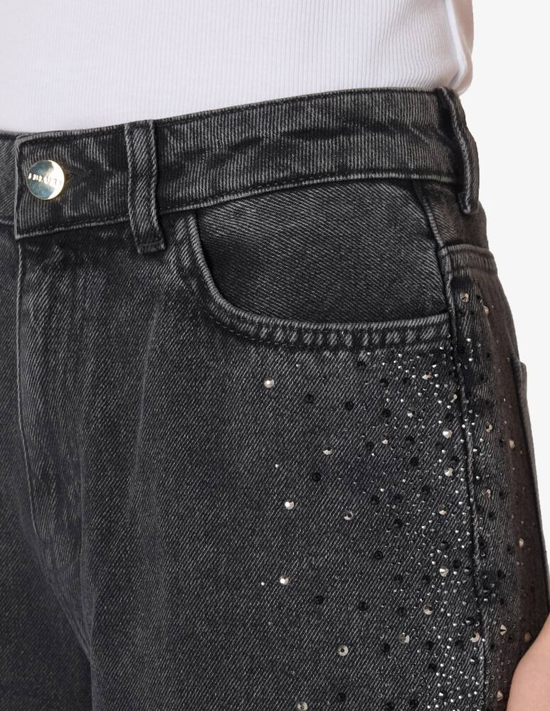 rinascente iBlues Denim strass palazzo trousers