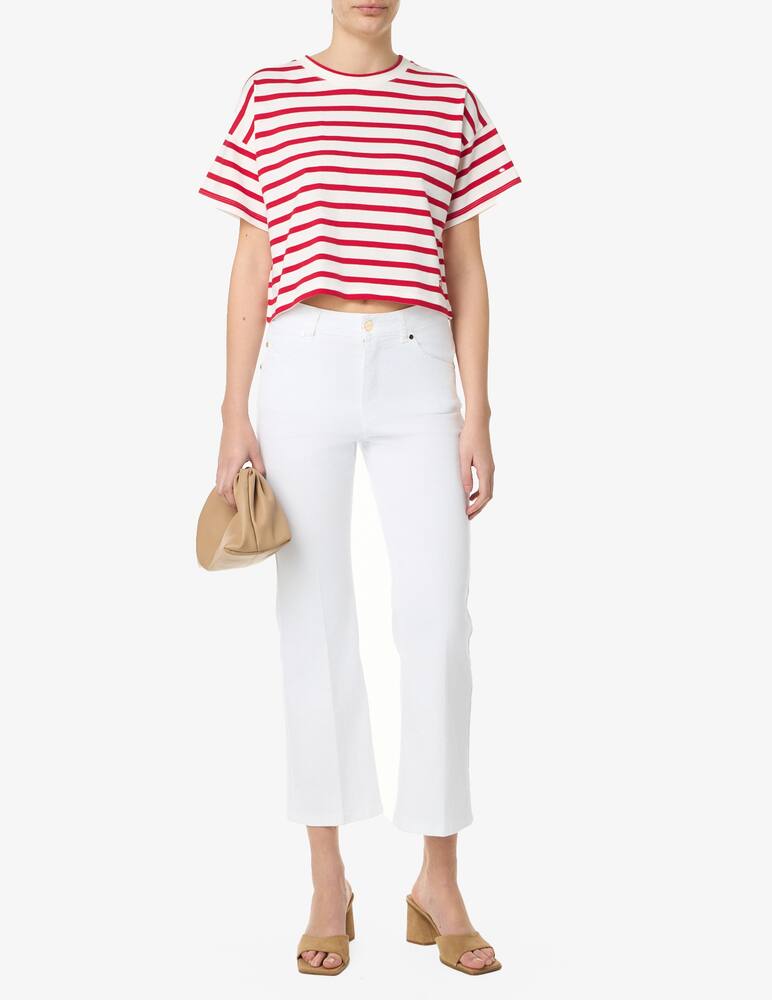 rinascente iBlues T-shirt boxy a righe Avana