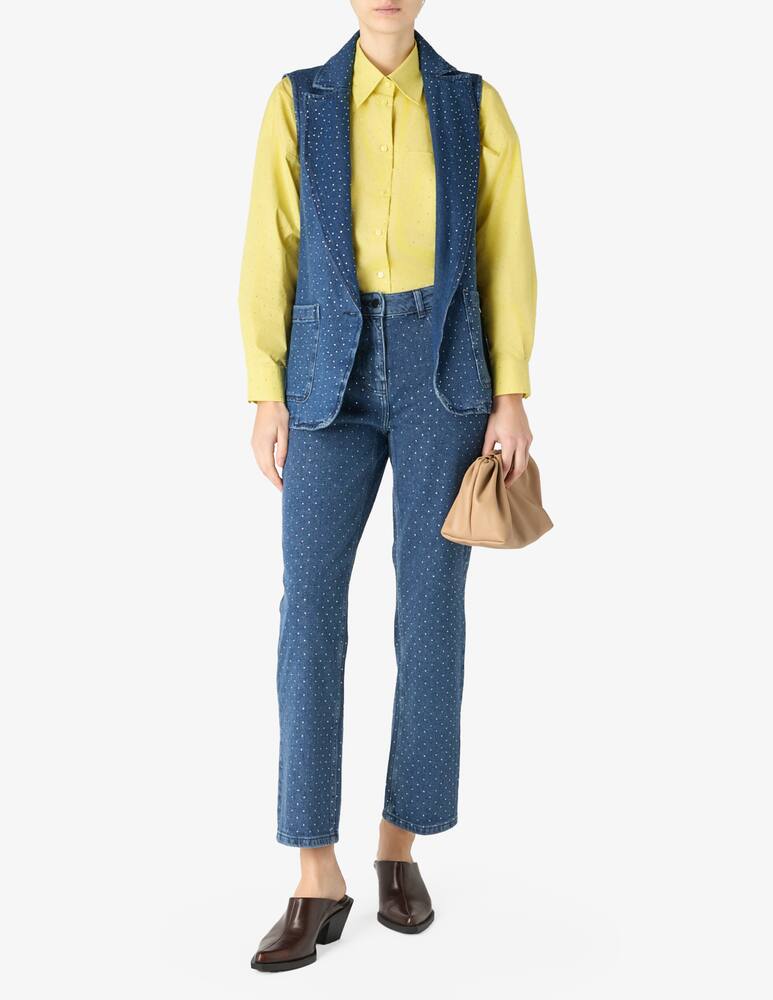 PENNYBLACK Gilet jeans con strass Lalla - immagine 2
