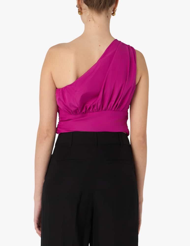 PENNYBLACK Uranio taffeta one-shoulder top - picture 3