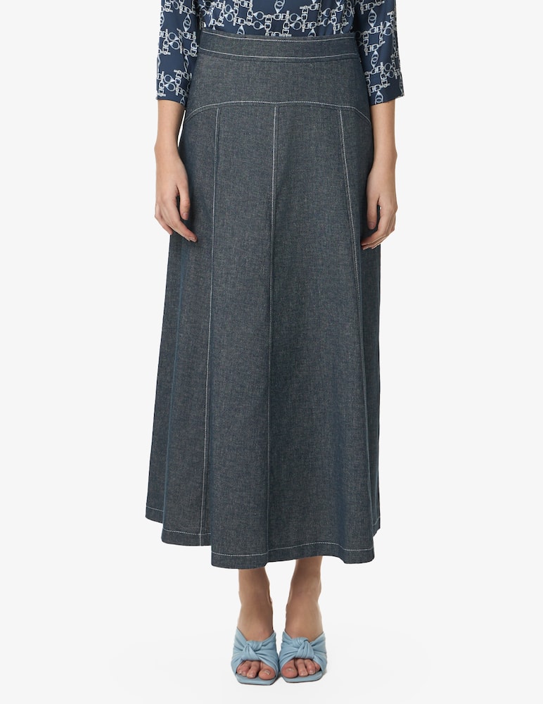 PENNYBLACK Gonna lunga effetto denim - immagine 1 PENNYBLACK Gonna lunga effetto denim - immagine 1