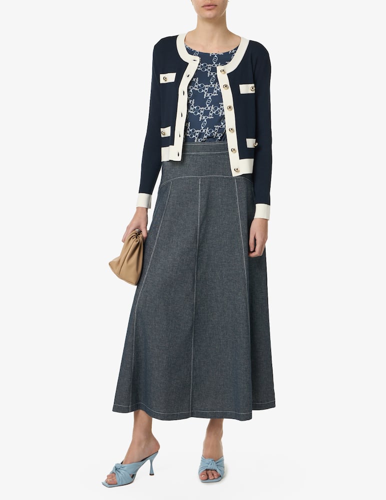 PENNYBLACK Gonna lunga effetto denim - immagine 2 PENNYBLACK Gonna lunga effetto denim - immagine 2