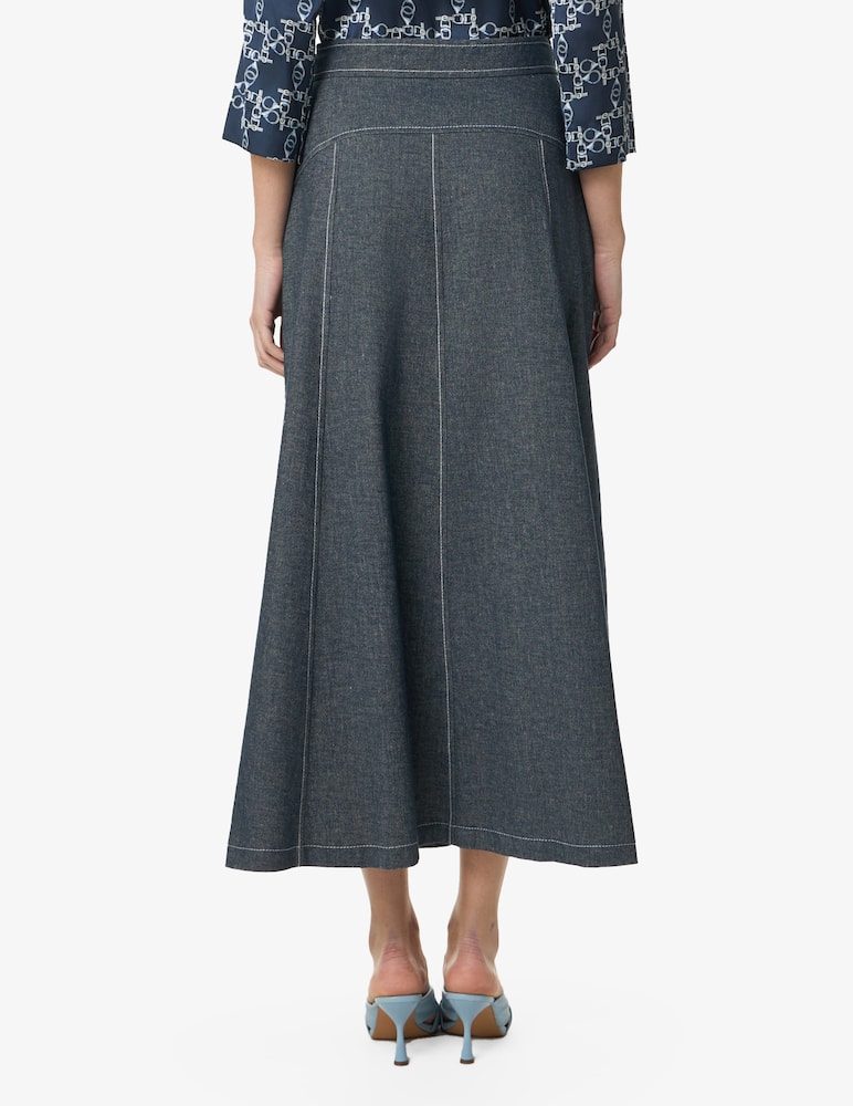 PENNYBLACK Gonna lunga effetto denim - immagine 3 PENNYBLACK Gonna lunga effetto denim - immagine 3