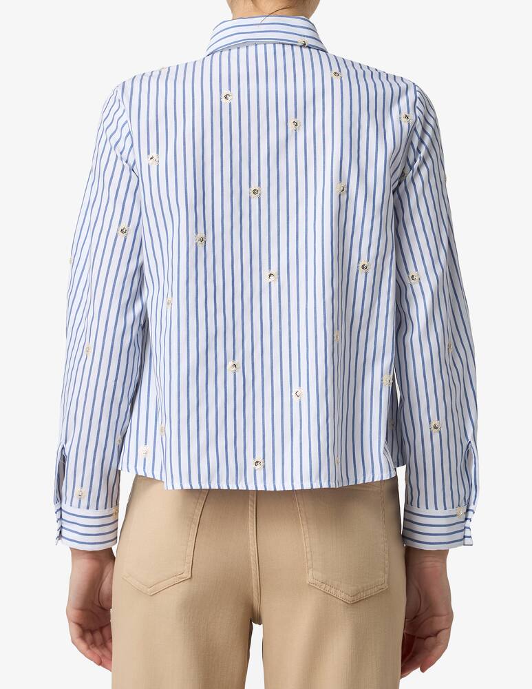 rinascente EMME Camicia boxy con fiori paillettes