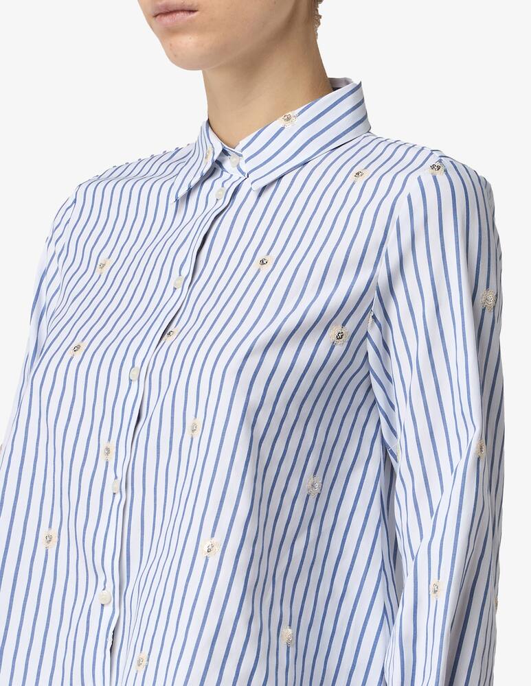 rinascente EMME Camicia boxy con fiori paillettes