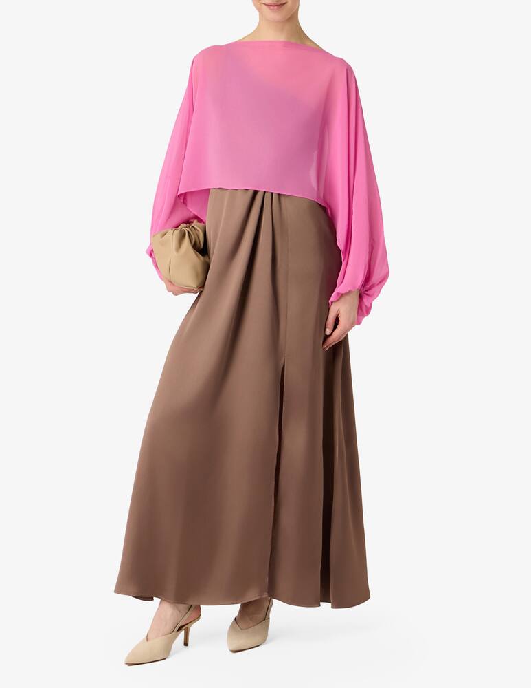 rinascente EMME Bianca georgette cover-up