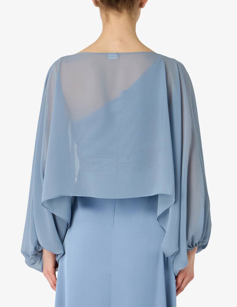 rinascente EMME Bianca georgette cover-up