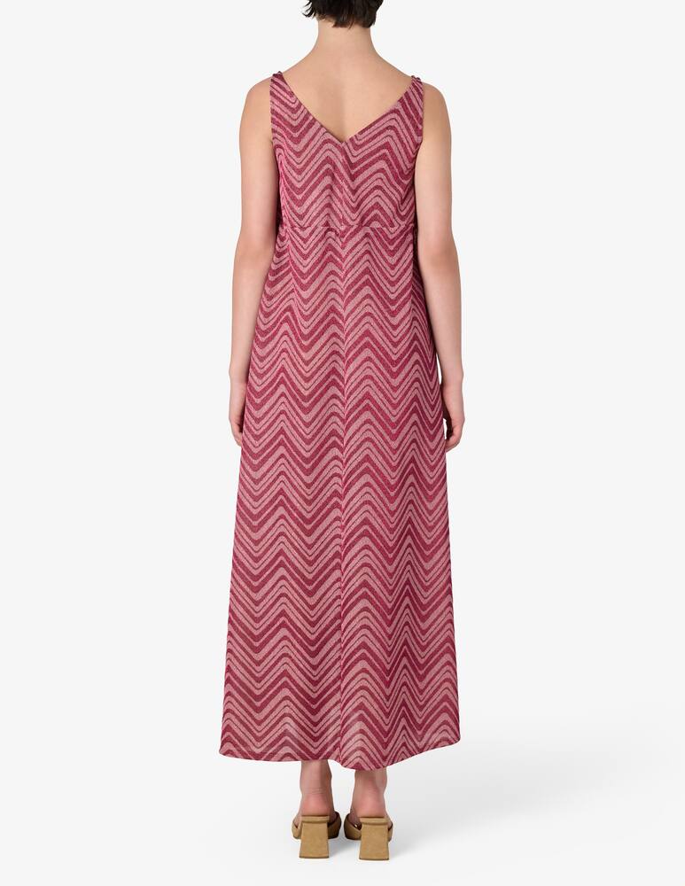 rinascente Marella Abito lungo chevron lurex