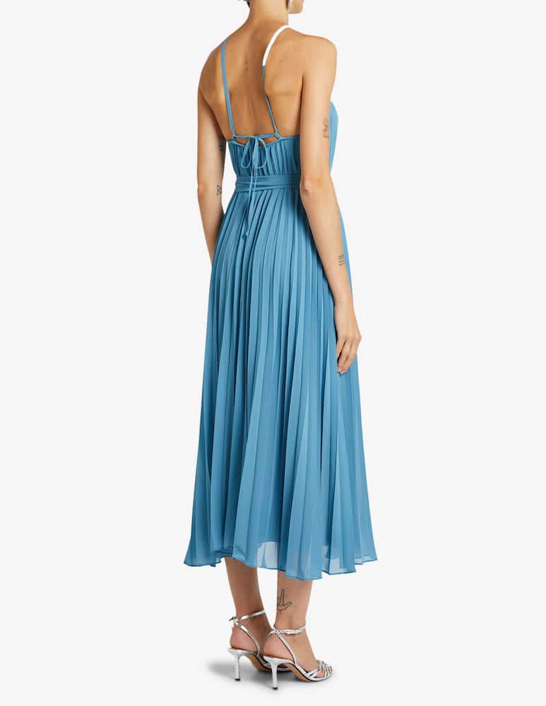 rinascente iBlues Golfo georgette pleated dress