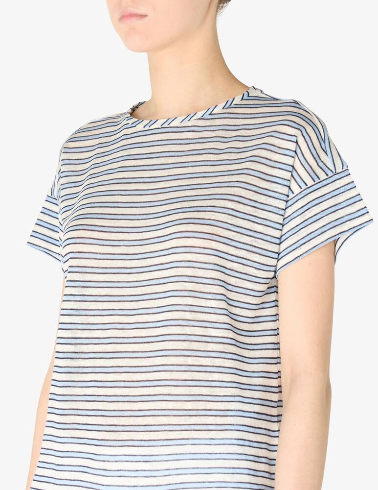 iBlues Maglia in lino a righe Muta - immagine 4 iBlues Maglia in lino a righe Muta - immagine 4