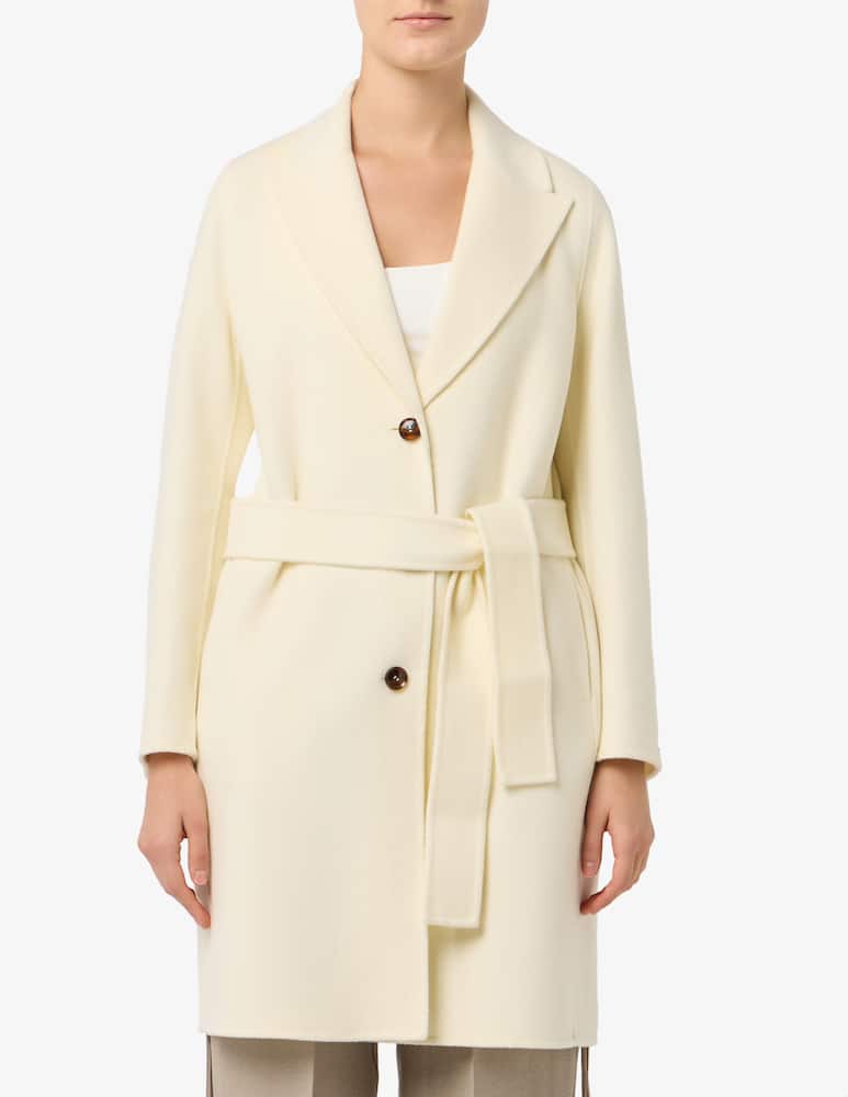 rinascente Marella Cappotto monopetto in misto lana Polka