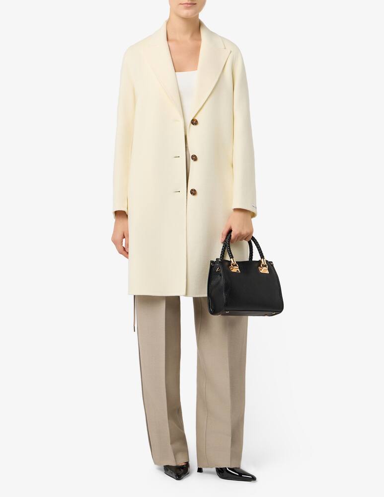 rinascente Marella Cappotto monopetto in misto lana Polka