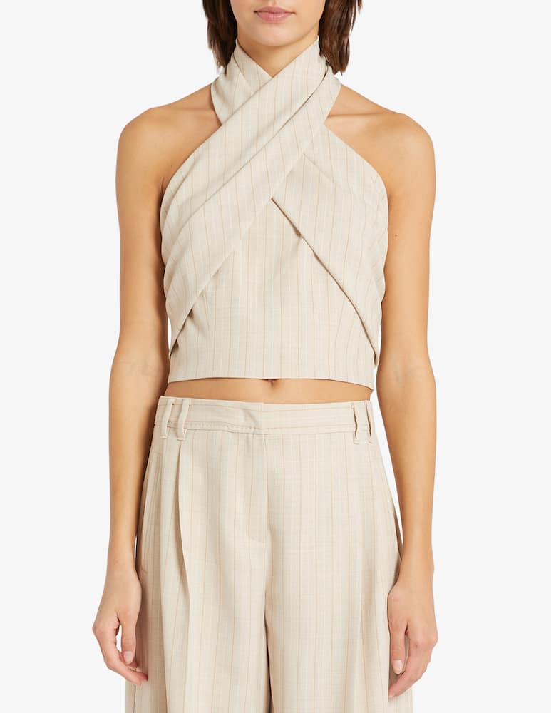 rinascente Marella Lison pinstripe bustier