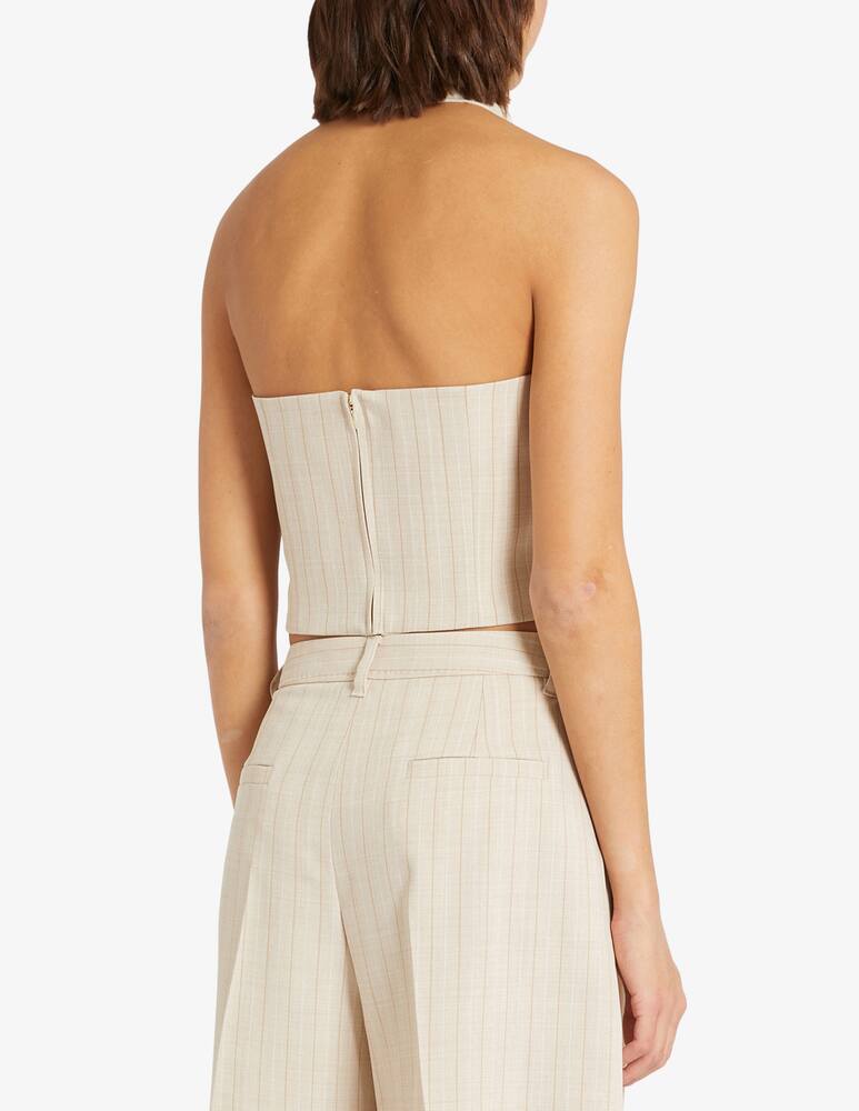 rinascente Marella Lison pinstripe bustier