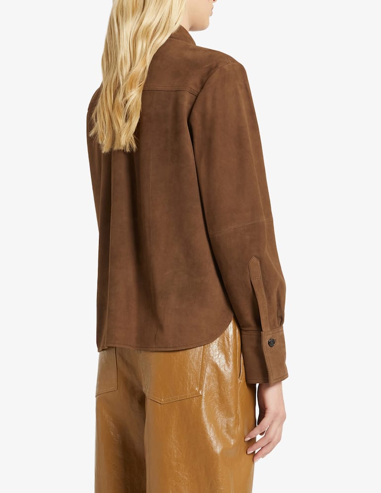 rinascente Marella Gioco suede overshirt