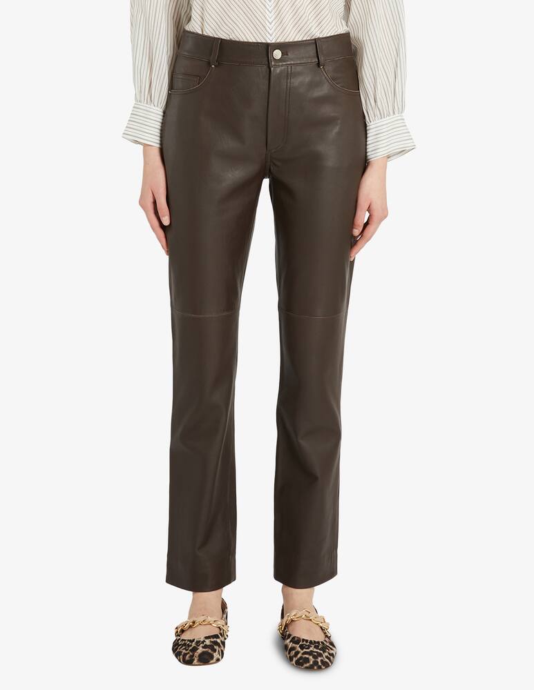 Marella Doroty leather trousers - picture 1 Marella Doroty leather trousers - picture 1