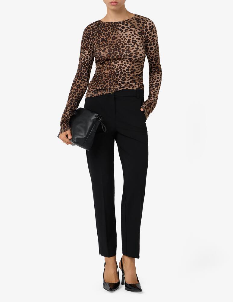 rinascente Marella Maglia tulle leopardata Sigma