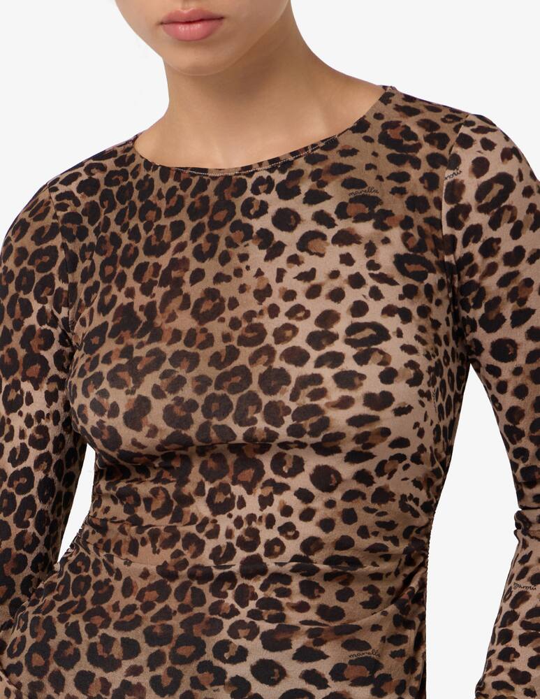 rinascente Marella Maglia tulle leopardata Sigma