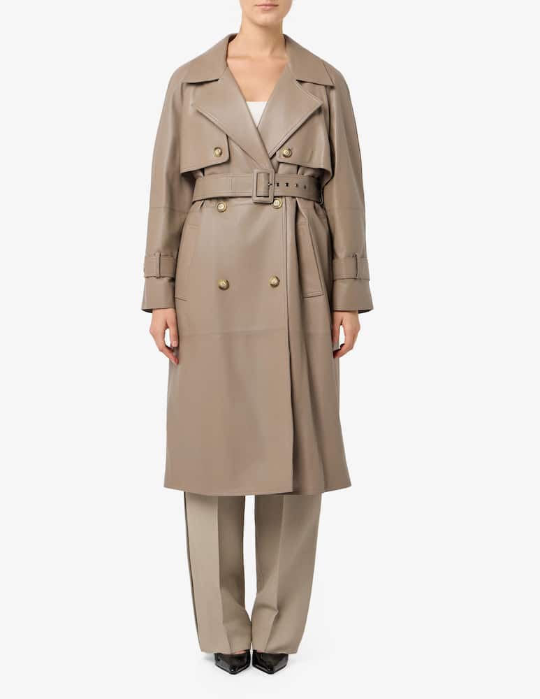 Marella Firstclass leather coat - picture 1 Marella Firstclass leather coat - picture 1