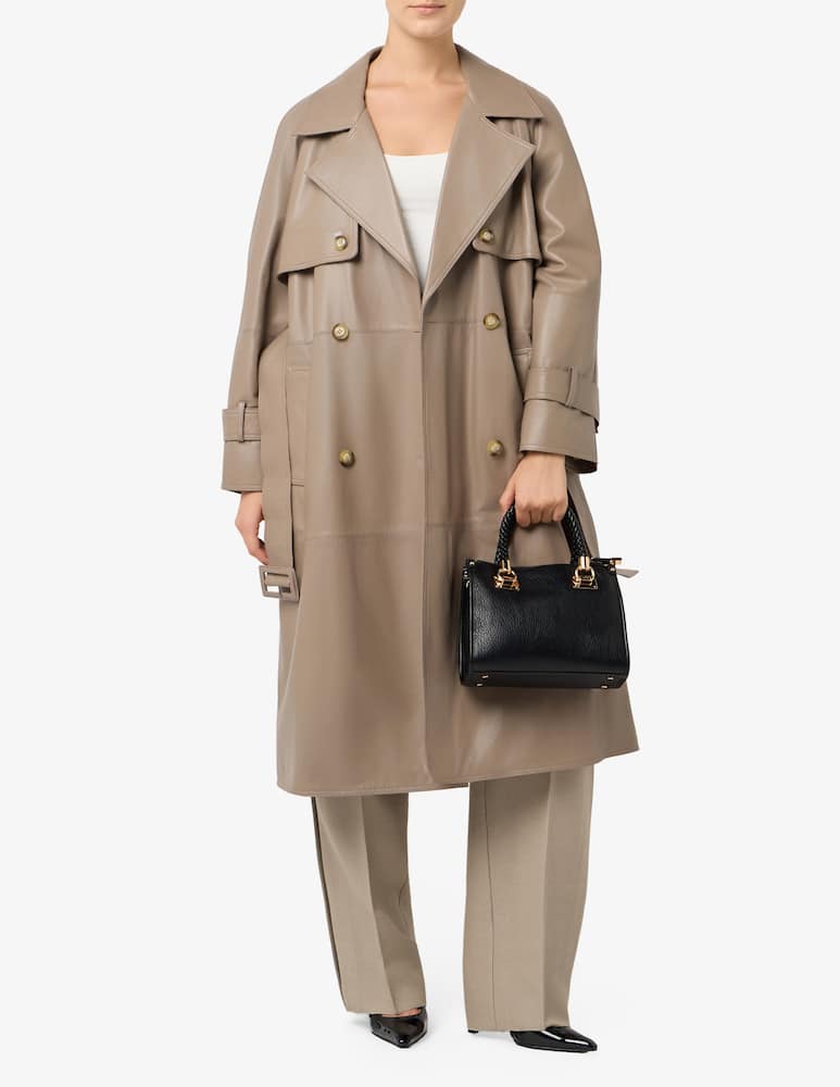 Marella Firstclass leather coat - picture 2 Marella Firstclass leather coat - picture 2