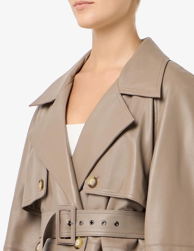 Marella Firstclass leather coat - picture 4 Marella Firstclass leather coat - picture 4