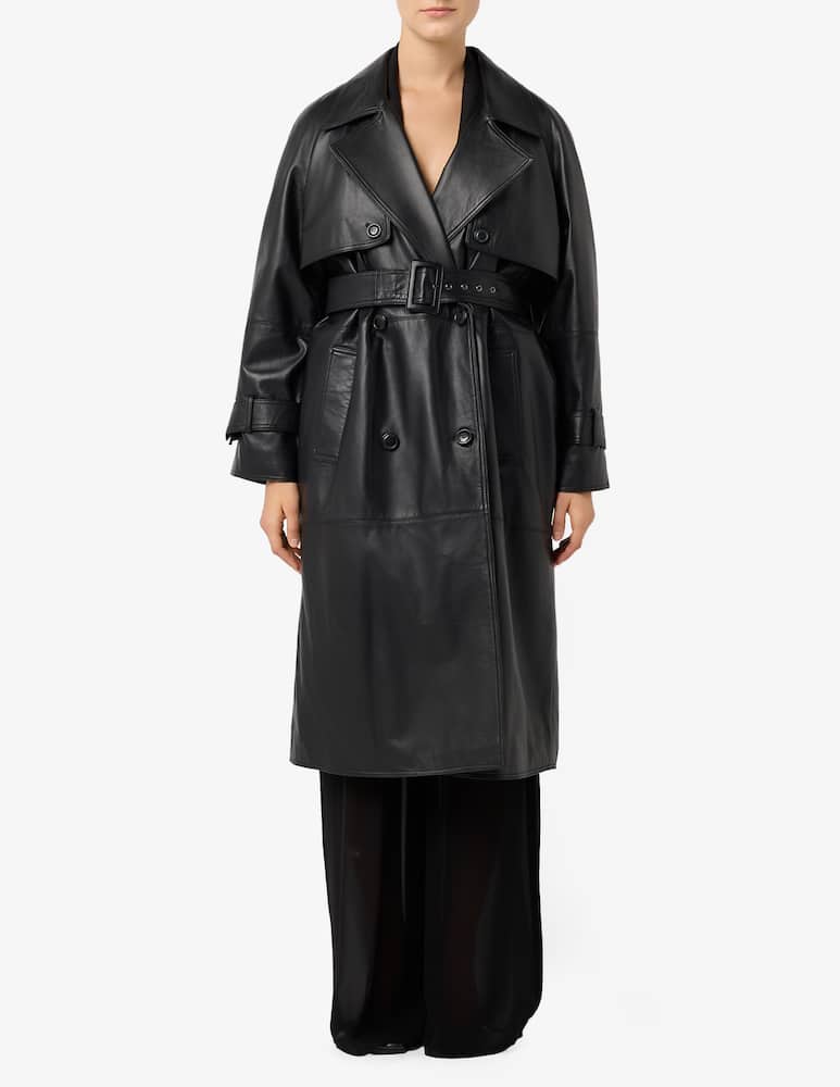 rinascente Marella Firstclass leather trench-coat