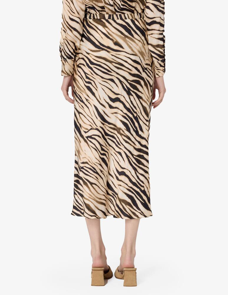 rinascente Marella Zebra print midi skirt