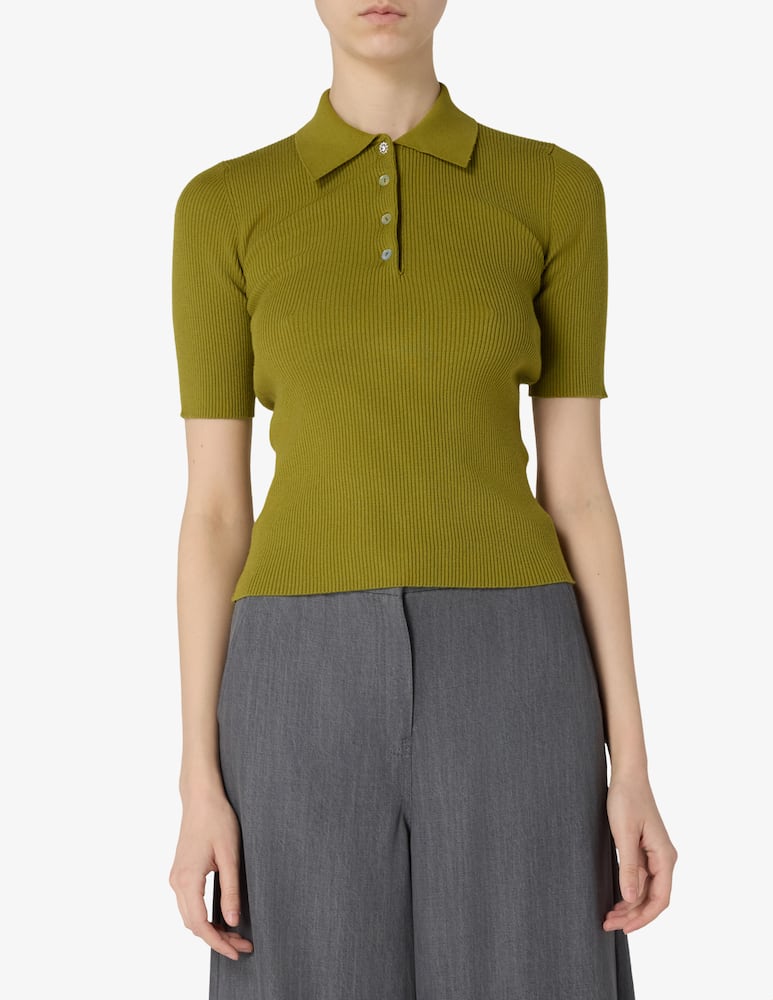 Marella Polo cornell a costine - immagine 1 Marella Polo cornell a costine - immagine 1