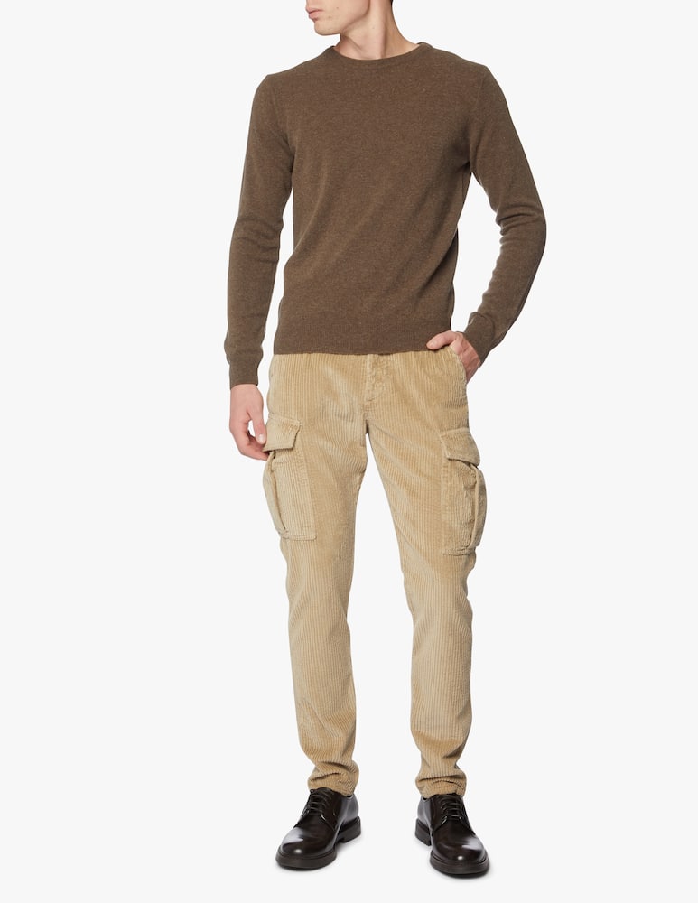 rinascente Eleventy Velvet stone cargo pants