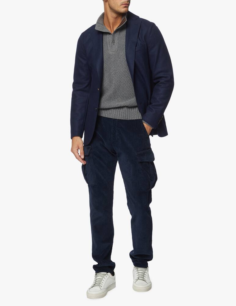 rinascente Eleventy Velvet stone cargo pants