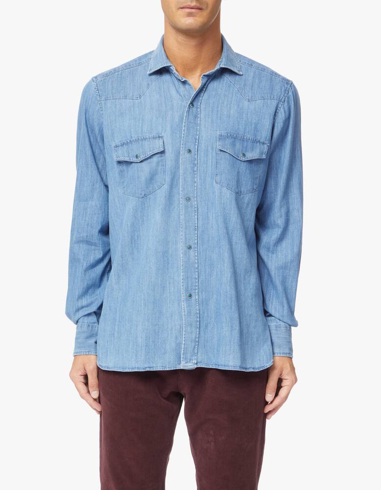rinascente Bagutta Denim texana shirt