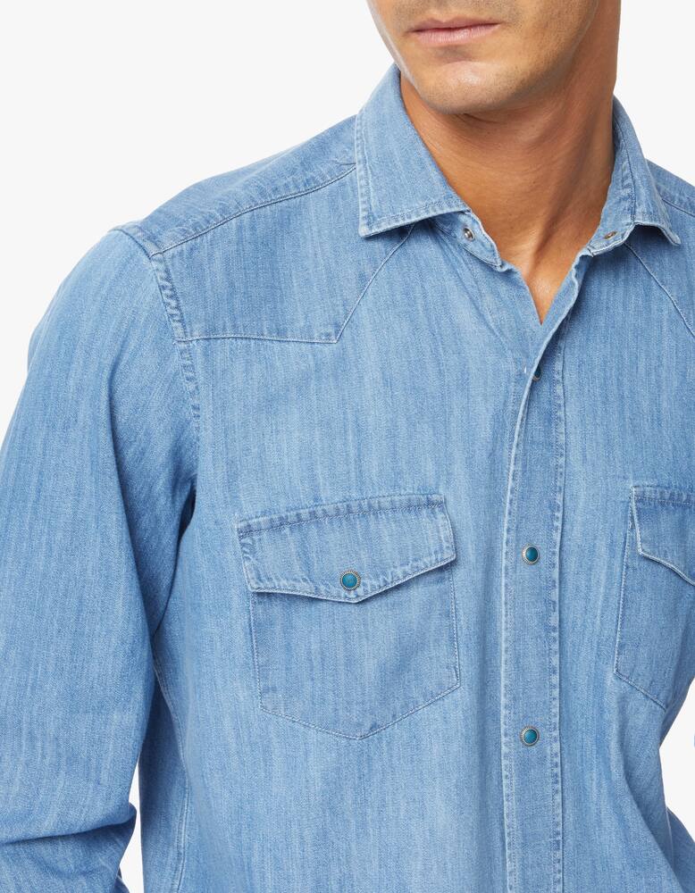 rinascente Bagutta Denim texana shirt