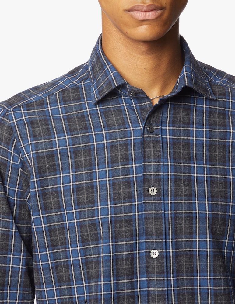 rinascente Bagutta Flannel checked shirt