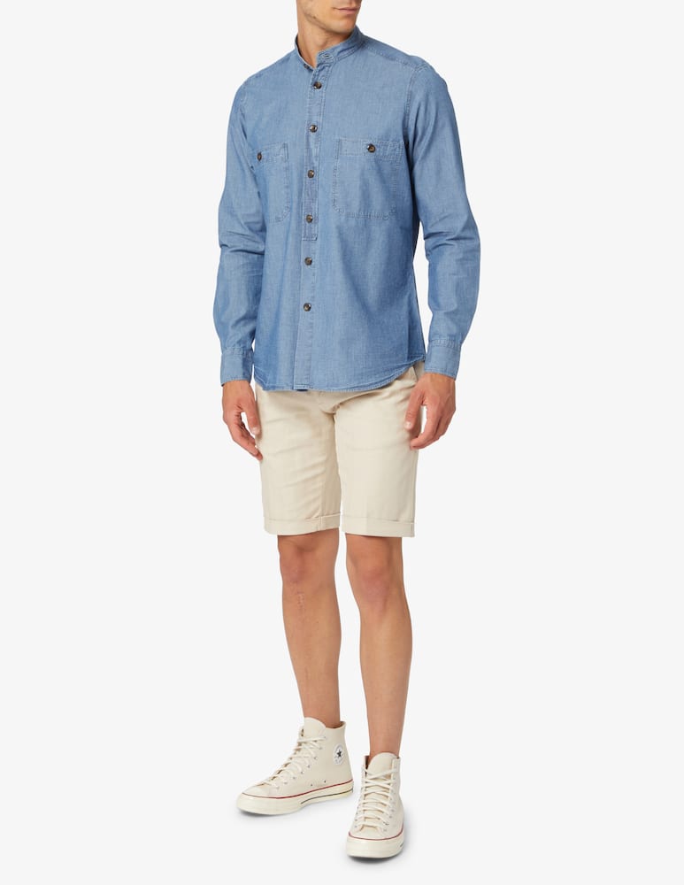 rinascente Bagutta Camicia guru chambray - blu