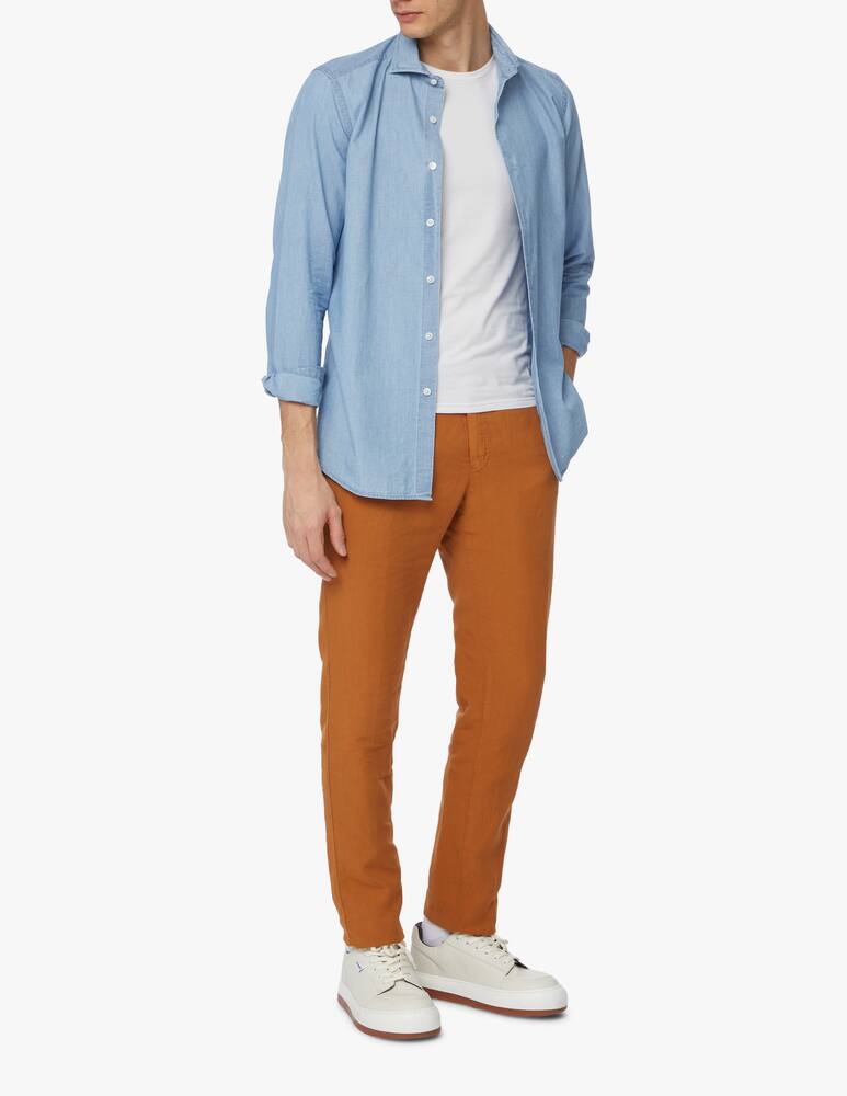 rinascente Bagutta Camicia chambray - blu