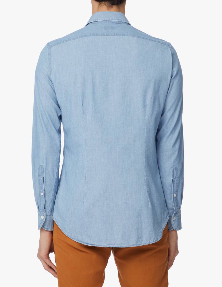 rinascente Bagutta Camicia chambray - blu