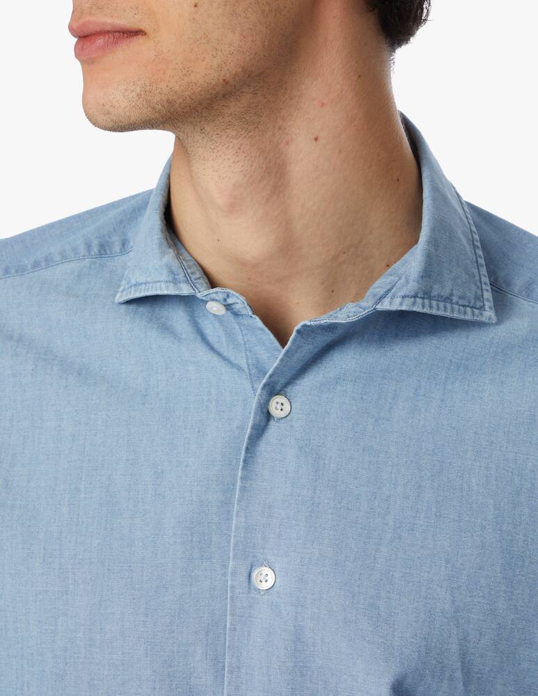 rinascente Bagutta Camicia chambray - blu