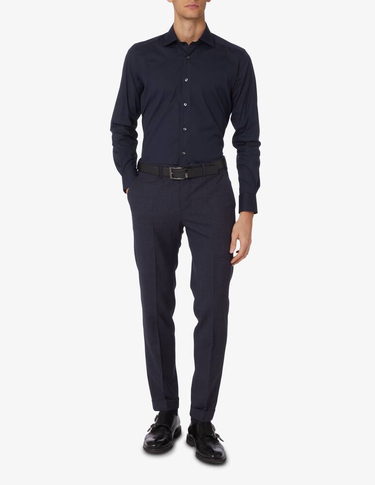 rinascente Bagutta Poplin stretch shirt - Blue