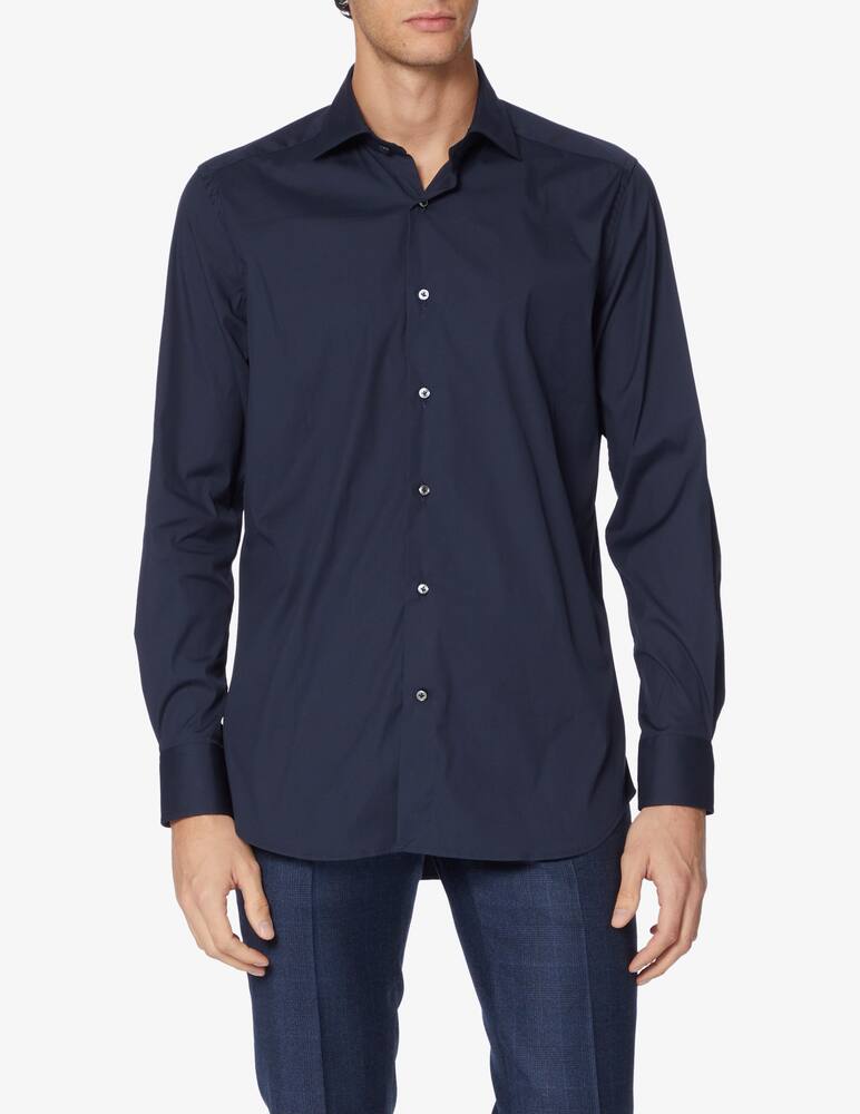 rinascente Bagutta Poplin stretch shirt - Blue