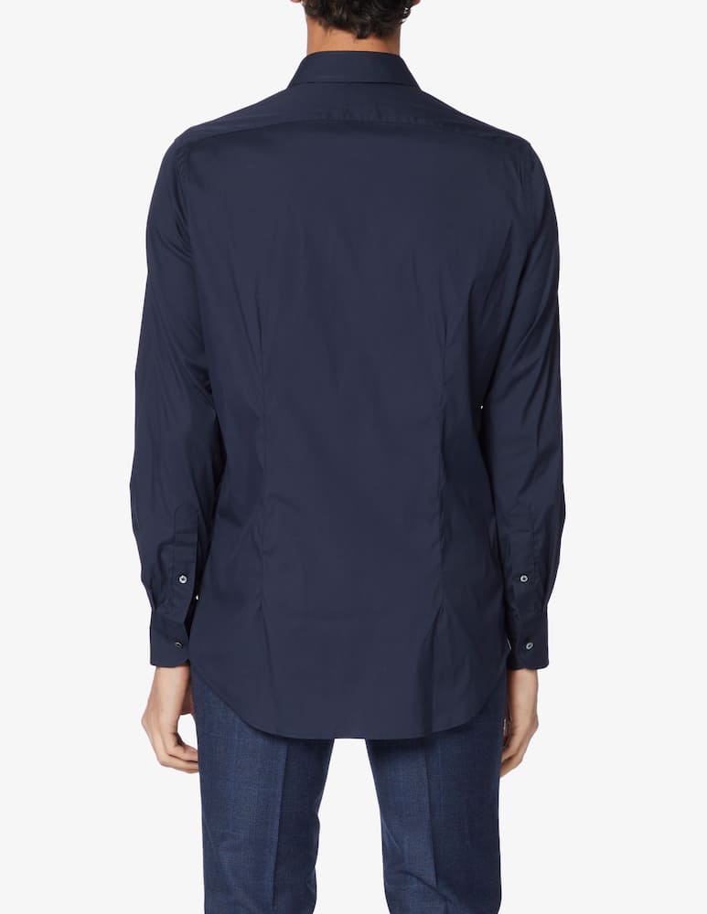 rinascente Bagutta Poplin stretch shirt - Blue