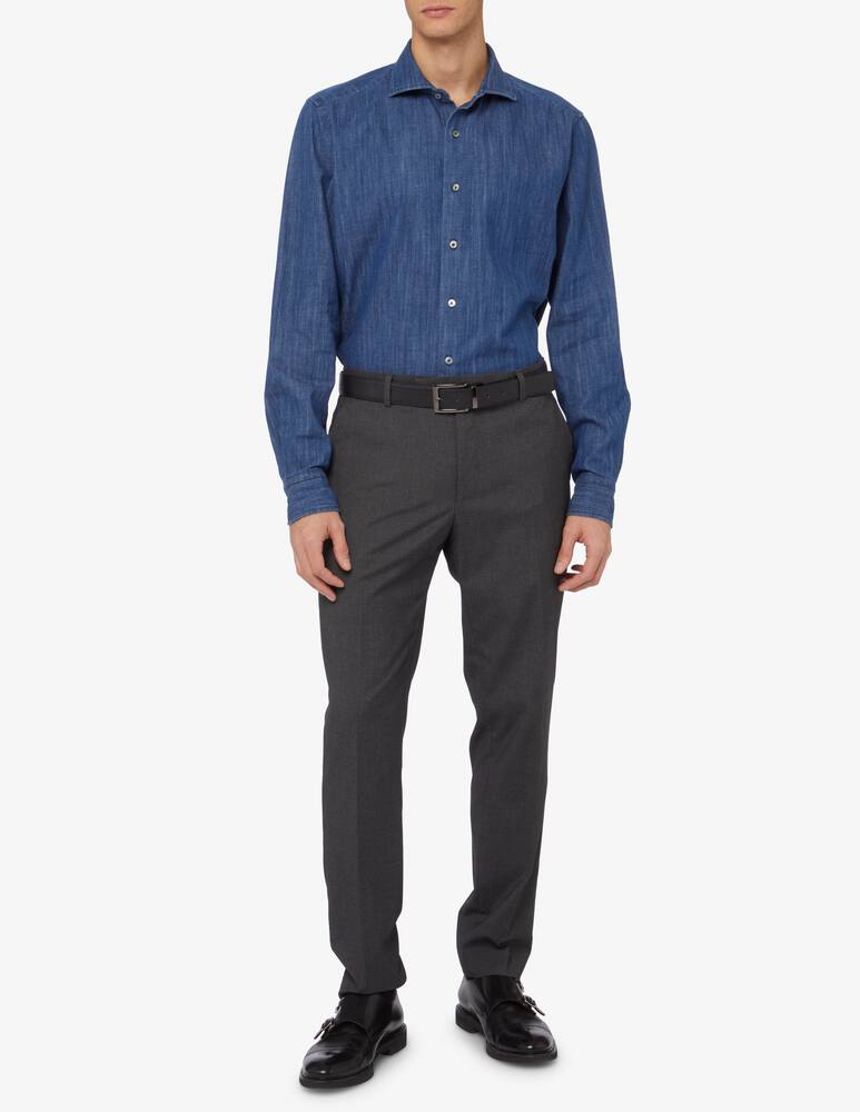 rinascente Bagutta Denim shirt - Blue