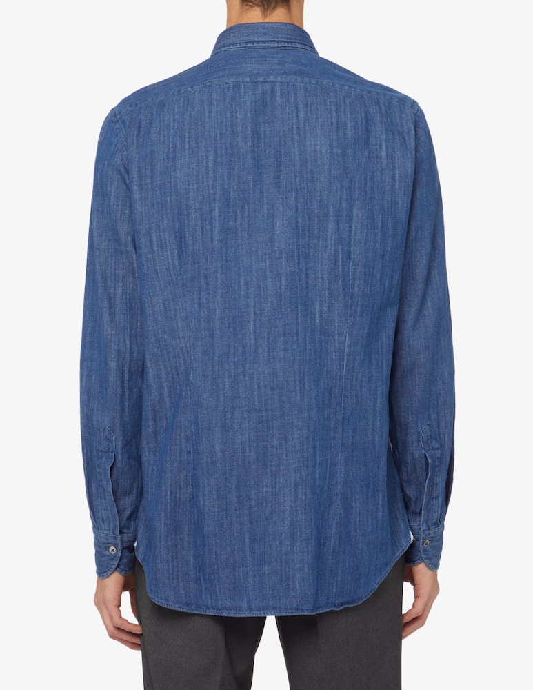 Bagutta Camicia in denim - Blu - immagine 3 Bagutta Camicia in denim - Blu - immagine 3