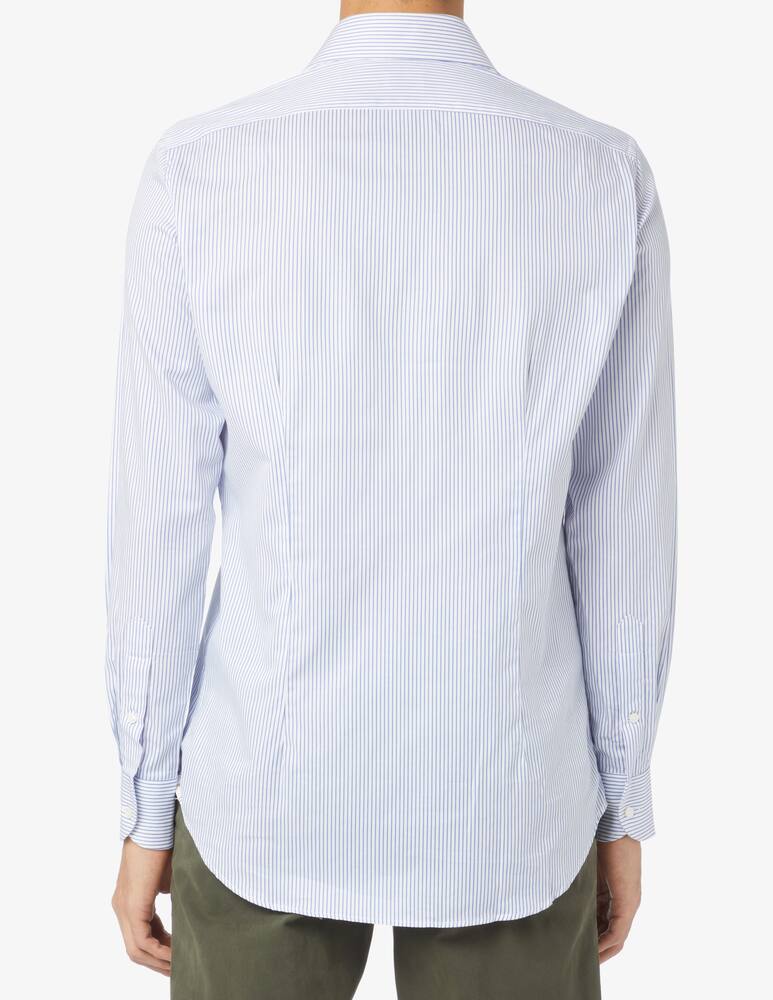 rinascente Bagutta Camicia twill a righe - Bianco