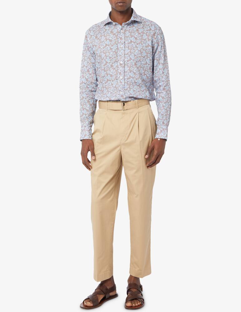 rinascente Bagutta Camicia lino stampa fiori