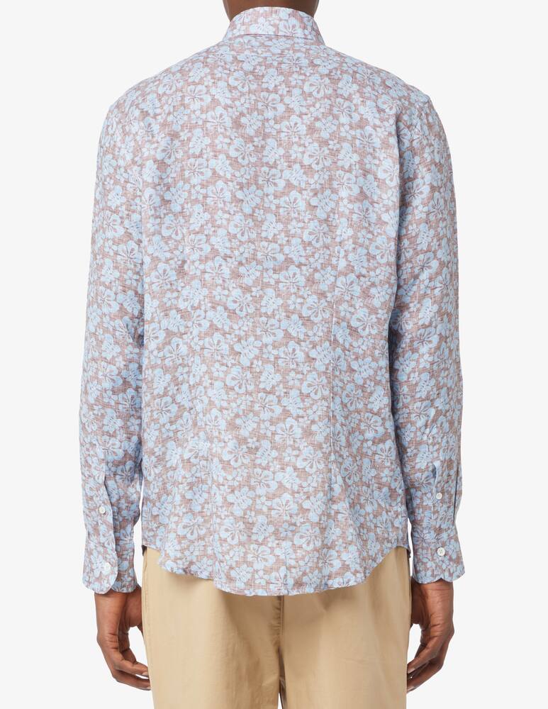 rinascente Bagutta Camicia lino stampa fiori