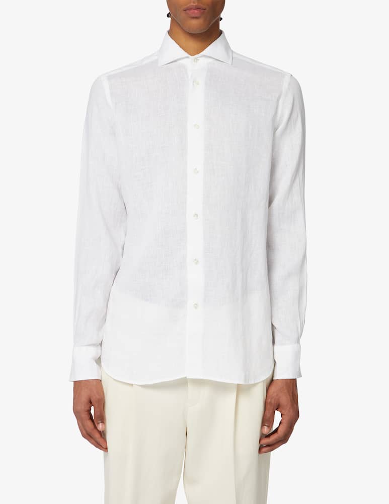 Bagutta Slim fit linen shirt - picture 1 Bagutta Slim fit linen shirt - picture 1