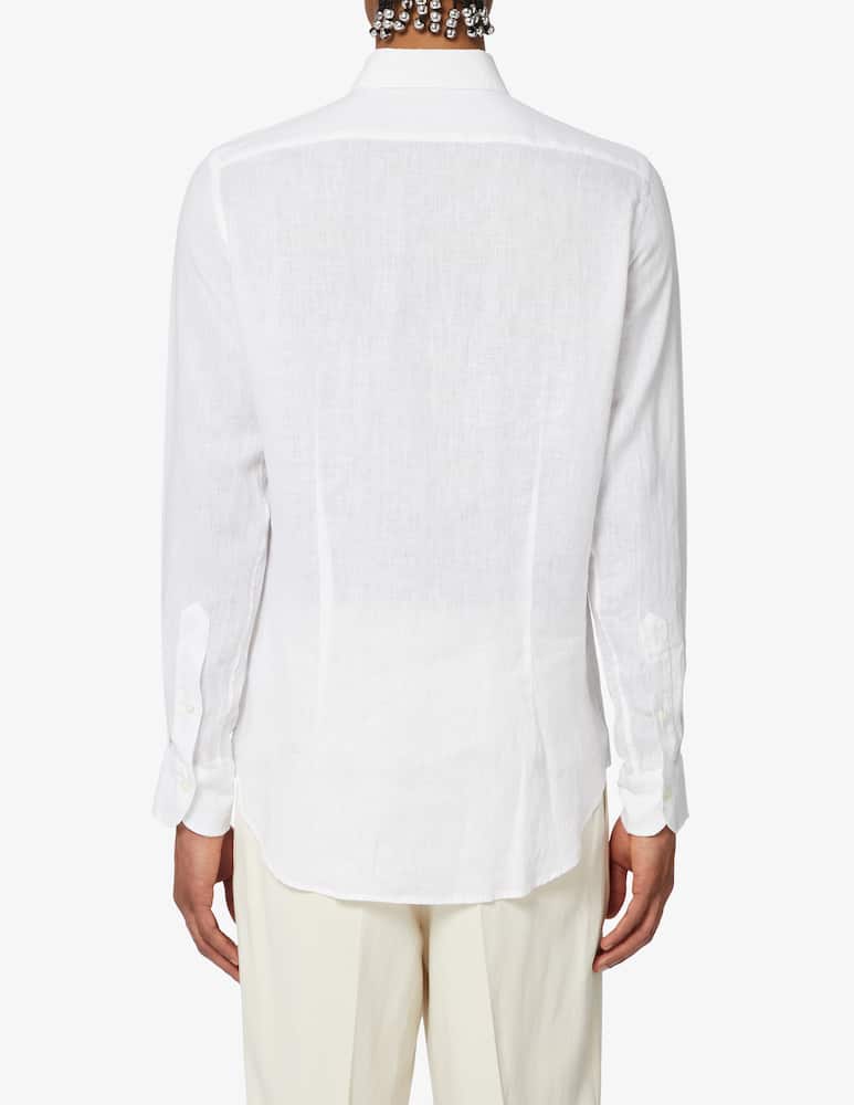 Bagutta Slim fit linen shirt - picture 3 Bagutta Slim fit linen shirt - picture 3