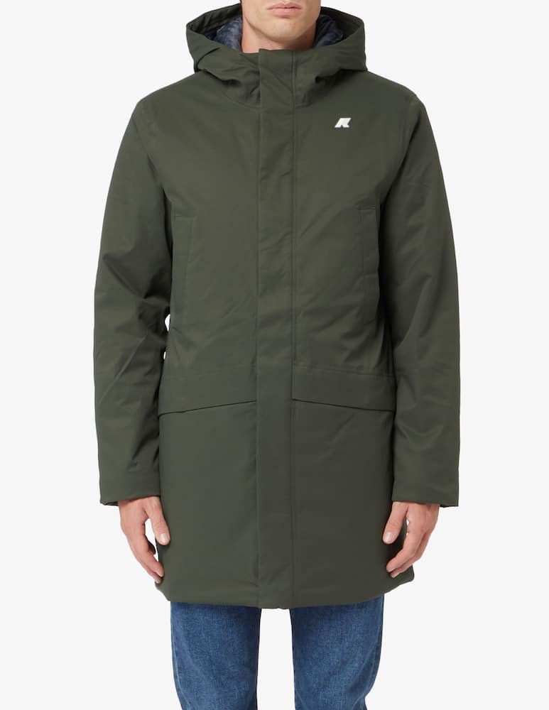 K-Way Hooded jacket jarno twill marmotta - immagine 1 K-Way Hooded jacket jarno twill marmotta - immagine 1